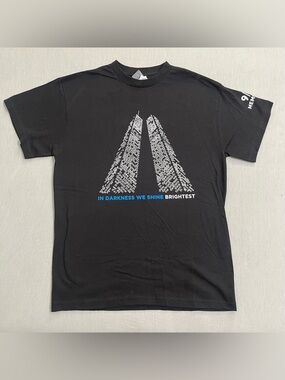 9/11 Black Graphic Tee - In Darkness We Shine Brightest for September 11th